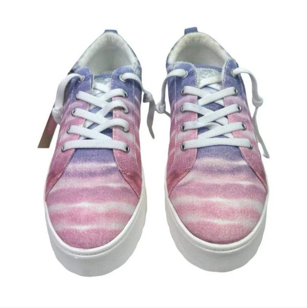 Roxy Pink and Purple Tie-Dye Sneakers | Size 6.5